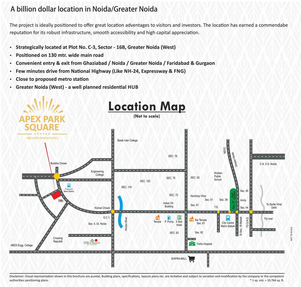 Apex Park Square Location Map